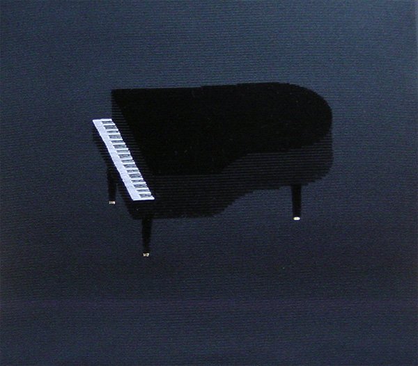 画像1: 音楽の帯　ピアノ黒　帯芯入りお仕立て上がり (1)